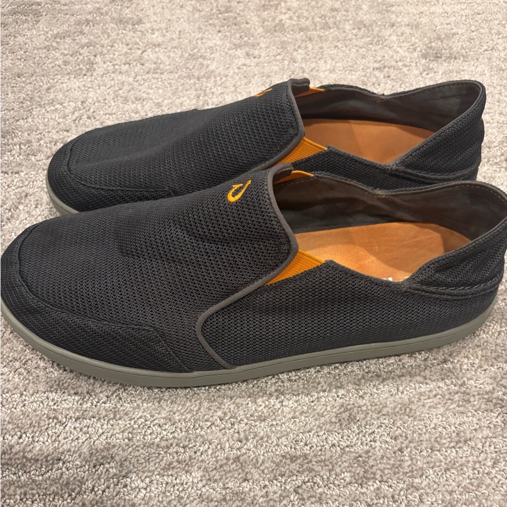 Olukai Men's Nohea Mesh Slip On Shoes 13 M Gray 10188-4242 Golf Beach Sneaker